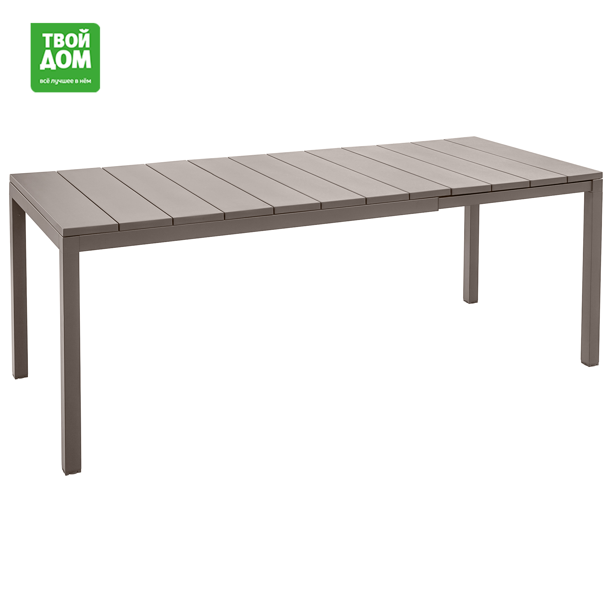 Стол раздвижной Nardi Rio 140/210 серый